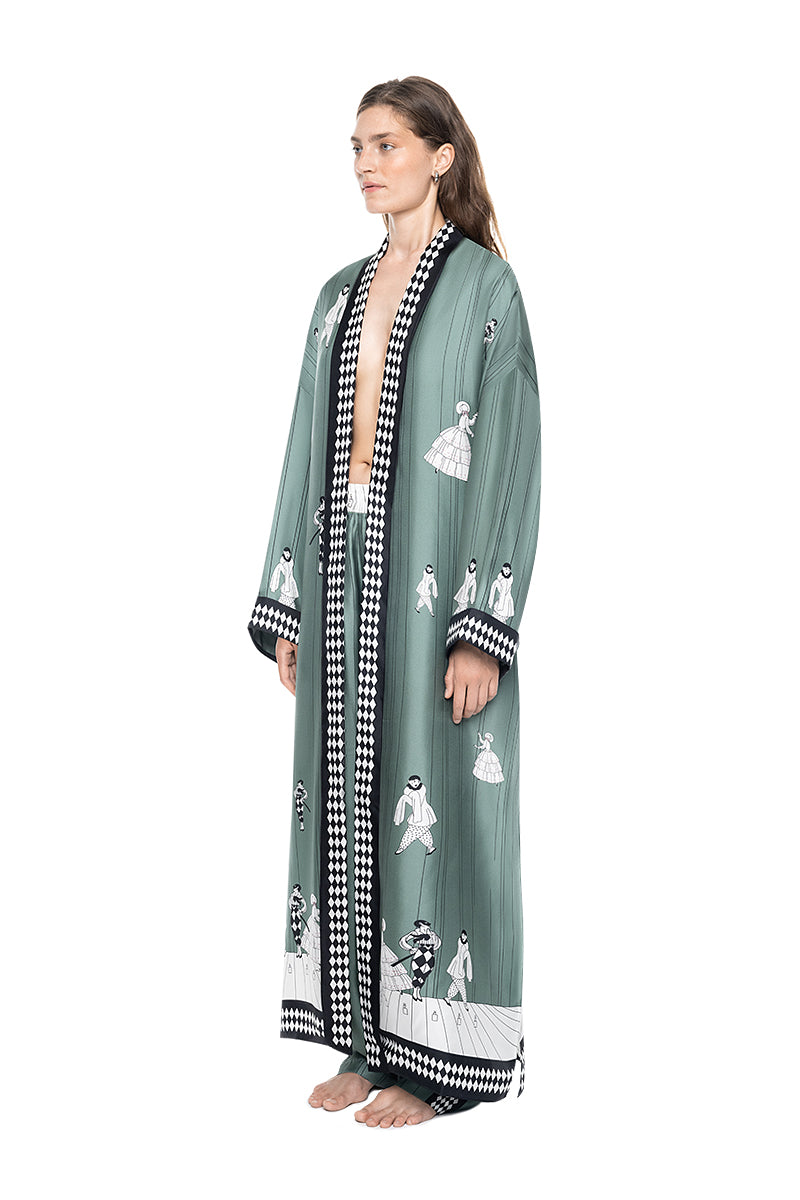 Unisex Tsukesage silk kimono