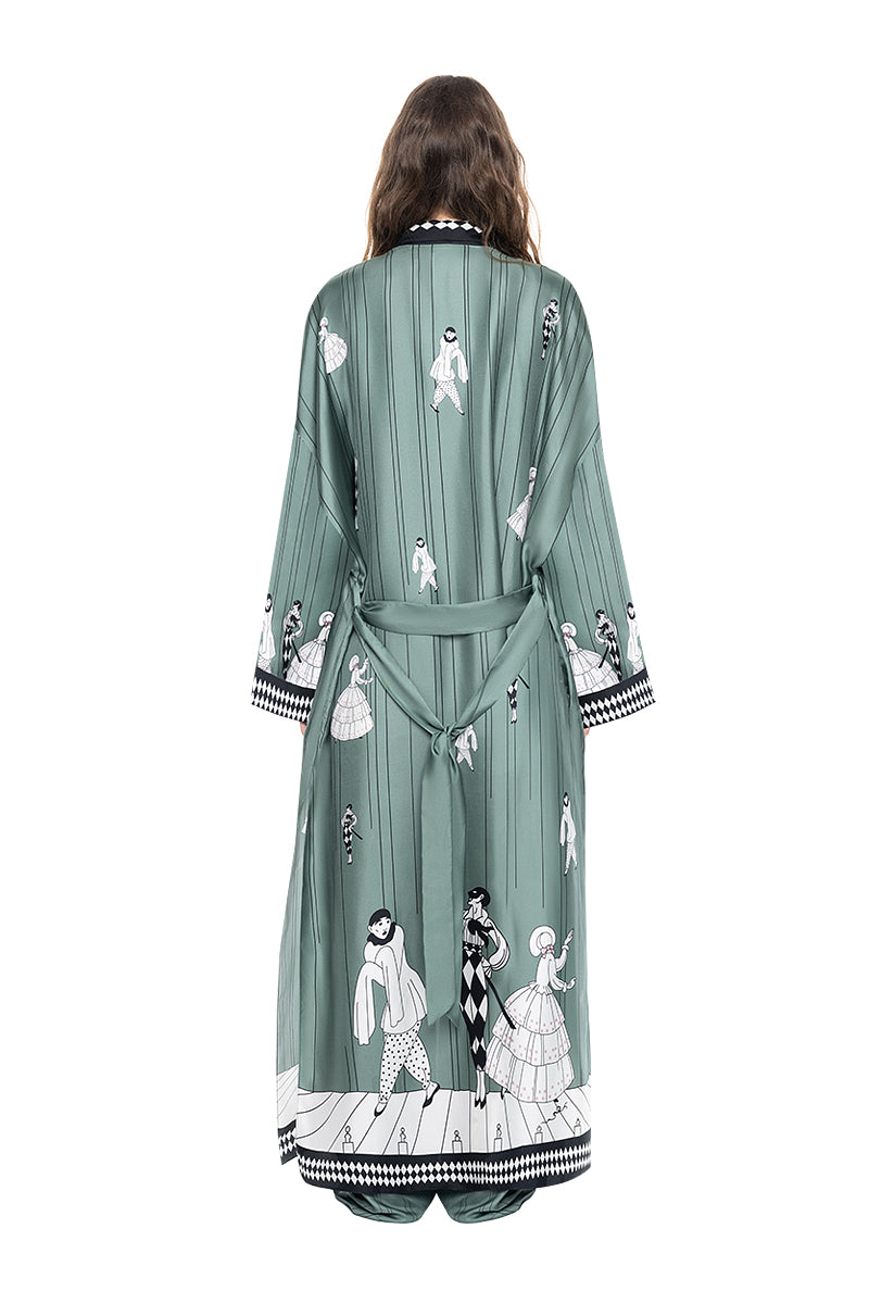 Unisex Tsukesage silk kimono