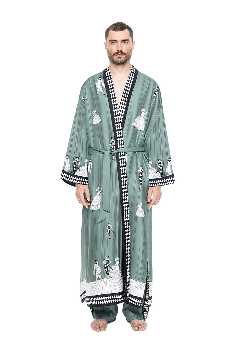 Unisex Tsukesage silk kimono