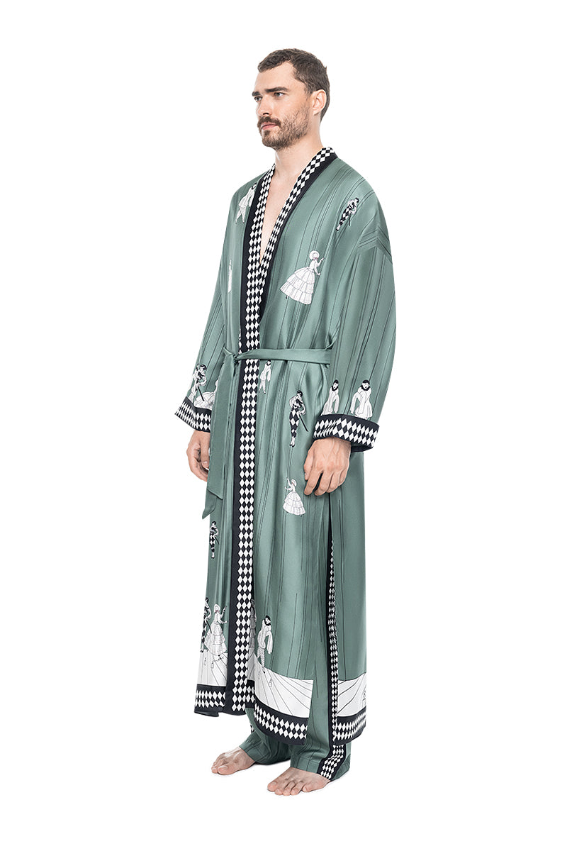 Unisex Tsukesage silk kimono