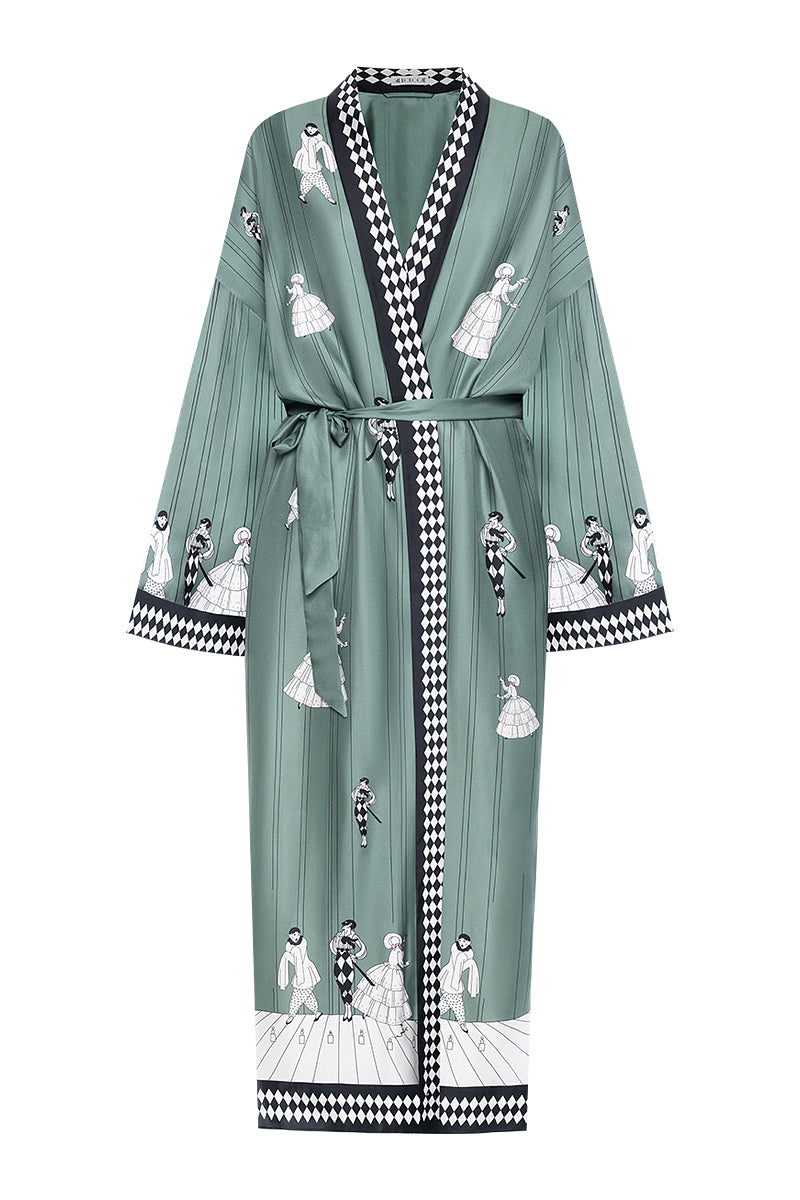 Unisex Tsukesage silk kimono